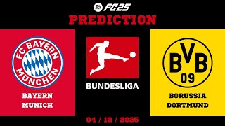 [4K] Fc Bayern Munich Vs Borussia Dortmund - Prediction - 2024 - 25 Bundesliga - Ea Fc 25