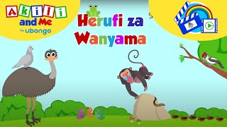 Herufi za Wanyama | Jifunze Herufi na Akili and Me | Katuni za watoto