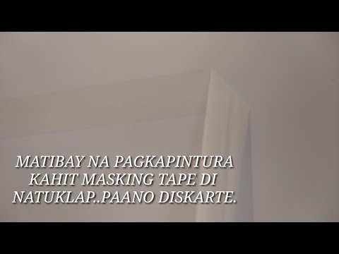 Video: Paano mo pininturahan ang isang pader na may masking tape?