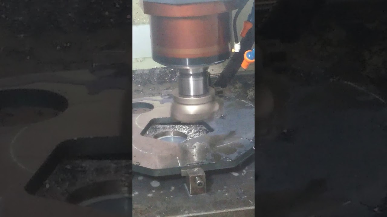 Face milling operation of thin plate YouTube