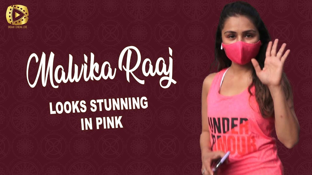 Malvika Raaj  Looks Stunning In Pink At Andheri | IndianCinema Live
