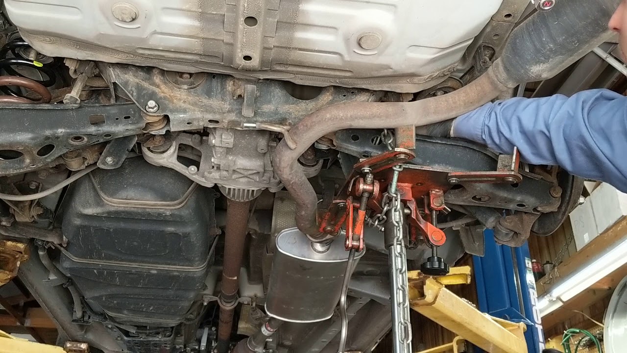 Rav-4 spring replacement - YouTube