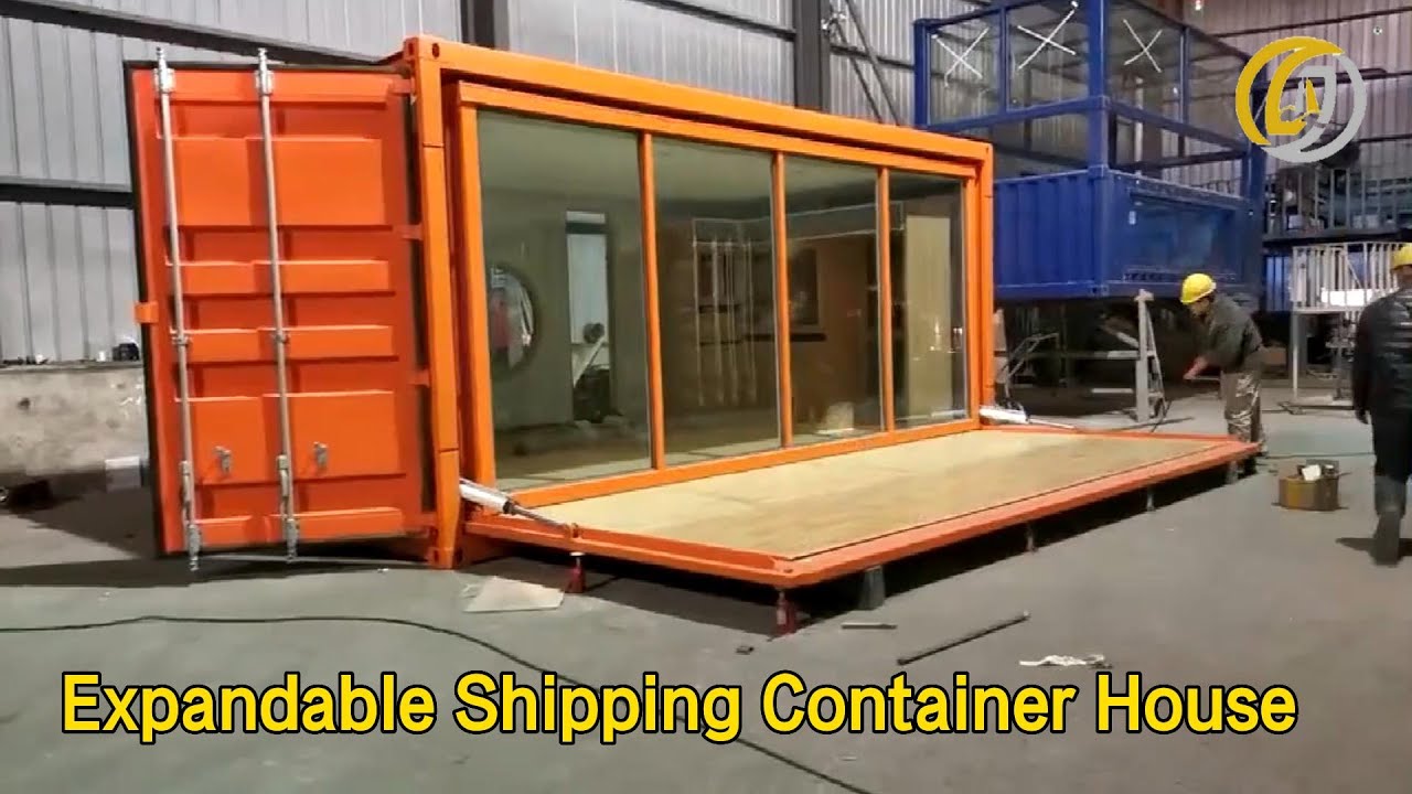 All Welded Expandable Shipping Container House 20HC High Strength