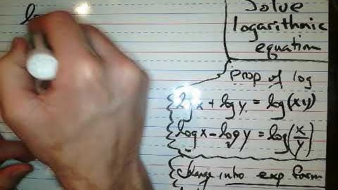 solve logarithmic equations (part 2)