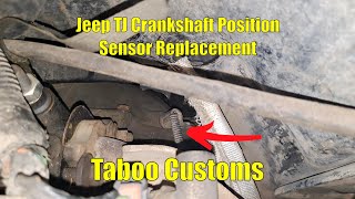 Jeep TJ Wrangler Crankshaft Position Sensor Replacement - YouTube