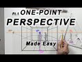 Learn One Point Perspective For Interior Design Pt 1 Drawing The Interior Space 