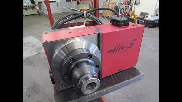 Haas HRT-A6 Programmable Rotary Table with Brush Drive, 5C Pneumatic Collet Closer