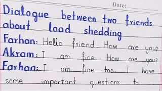 "English Dialogue Between Two Friends on Load Shedding | Spoken English Conversation Practice"