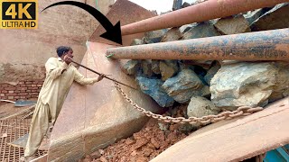 Big Rock Jaw Crusher Machine In Action  Powerful Stone Crushing Asmr Sounds