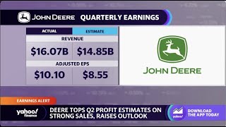 Información Deere & Company stock surges on Q2 earnings beat Actualización