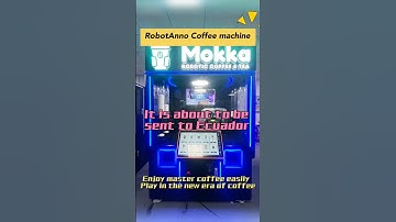 AI robot unmanned self-service coffee kiosk #RobotCoffee