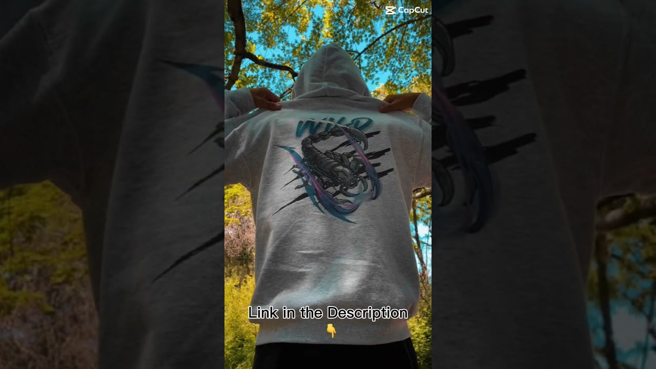 WILD Scorpion Hoodie: Ash- WILD | Stylish Nature Inspired Clothing
