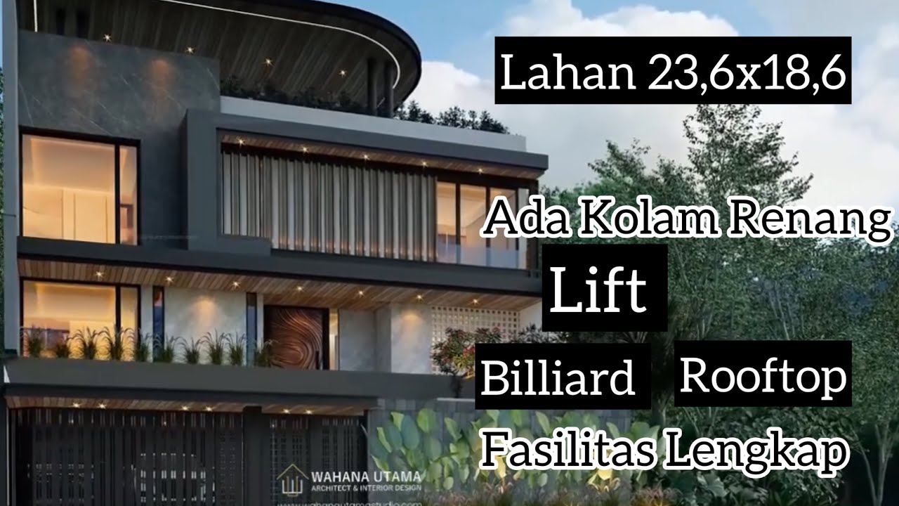 Desain Rumah Mewah di Jakarta Selatan 23x18 - Bapak A