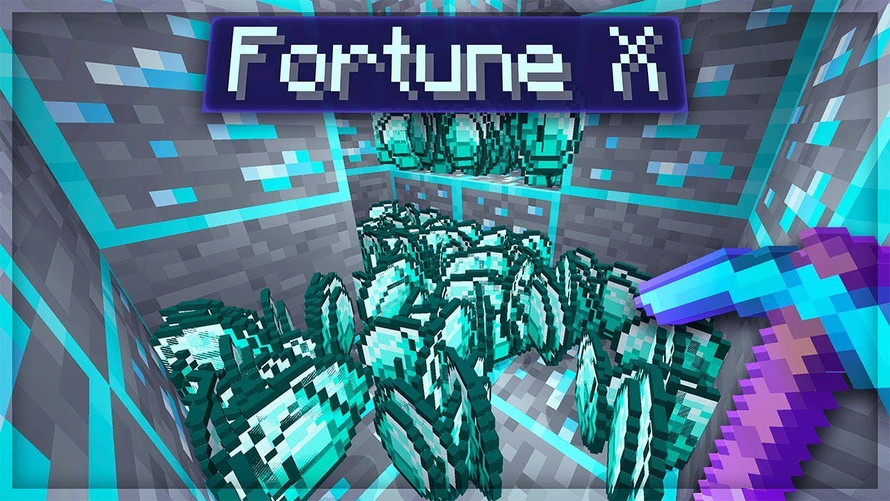 mining diamonds with GLITCHED Fortune pickaxes... 