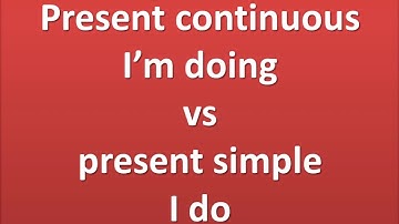 Present continuous vs present simpleكورس  الانجليزية الفرق بين المضارع البسيط و المضارع المستمر