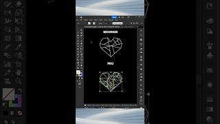Adobe Illustrator 2026 🔺 Triangle Line Heart Effect Tutorial ❤️ #illustrator #tutorial