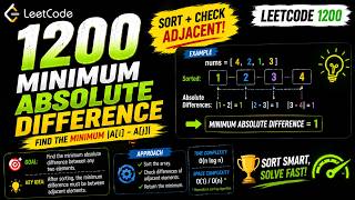 LeetCode 1200 : Minimum Absolute Difference | #leetcode #cpp #coding #dsa