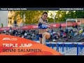 Senni salminen jumps finnish triple jump record 1451m  paavo nurmi games turku