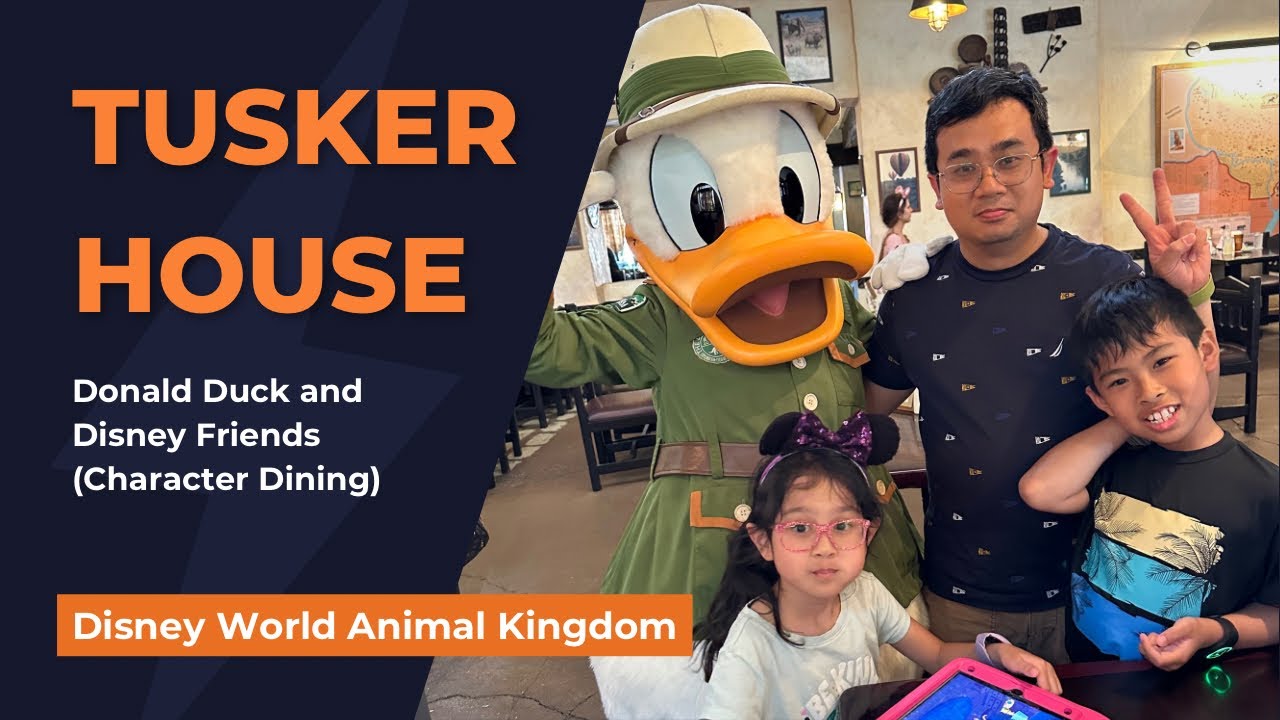 TUSKER HOUSE DISNEY WORLD ANIMAL KINGDOM CHARACTER DINING WITH DONALD DUCK AND DISNEY FRIENDS