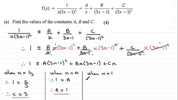 Identities (Partial Fractions) : Edexcel Core Maths C4 June 2012 Q1(a) : ExamSolutions