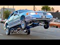 Lowrider Classic Cars Hopping, Bouncing &amp; Cruising in Los Angeles, California!