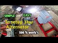 How to run 3kw alternator(generator) using 12hp diesel engine