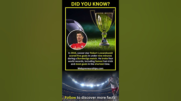 Robert Lewandowski Scored Five Goals in Nine Minutes