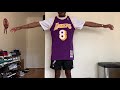 ON-BODY | Kobe Bryant Mitchell and Ness Throwback Jersey (Rookie Year)