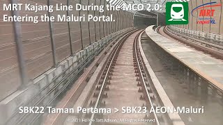Mrt Malaysia Mrt Kajang Line During The Mco 2.0 Entering The Maluri Portal.