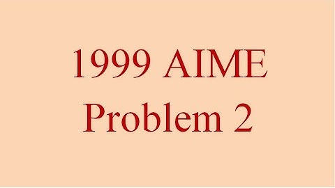 TRIG 001 - AIME 1999 Problem 2