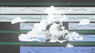 floating amongst clouds