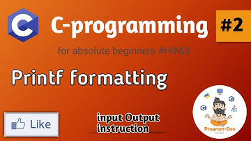 #4 | printf() Formatting | Instruction| CHAPTER-2| c language for absolute beginners.