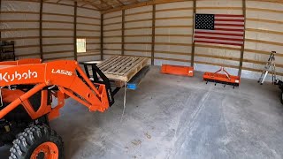 NO TALK.....JUST WORK!       Loving the Kubota L2502 and bucket, grapple, forks, and auger.