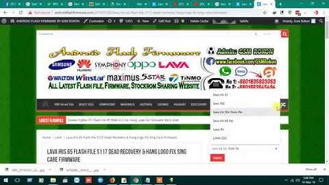 How To Flash Lava Iris 65 S117 S114 S118 All Vesaion  care Firmware