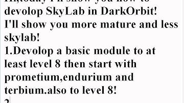 DarkOrbit SkyLab devolop!