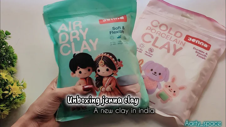 🎁 Unboxing Jenna Cold Porcelain & Air Dry Clay | aarty_space🎨 @Jenna_Handcrafts 