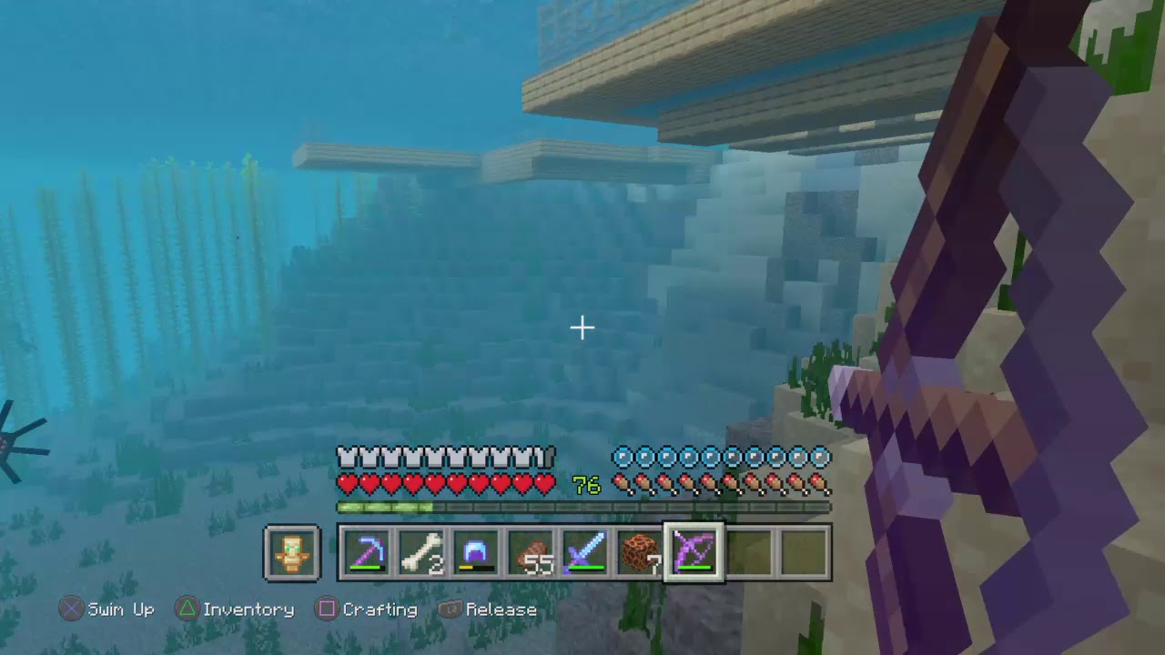 How to breath under water minecraft - YouTube