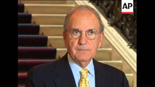 US Middle East envoy George Mitchell meets French FM