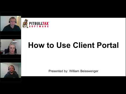 How to Use PitBullTax Client Portal