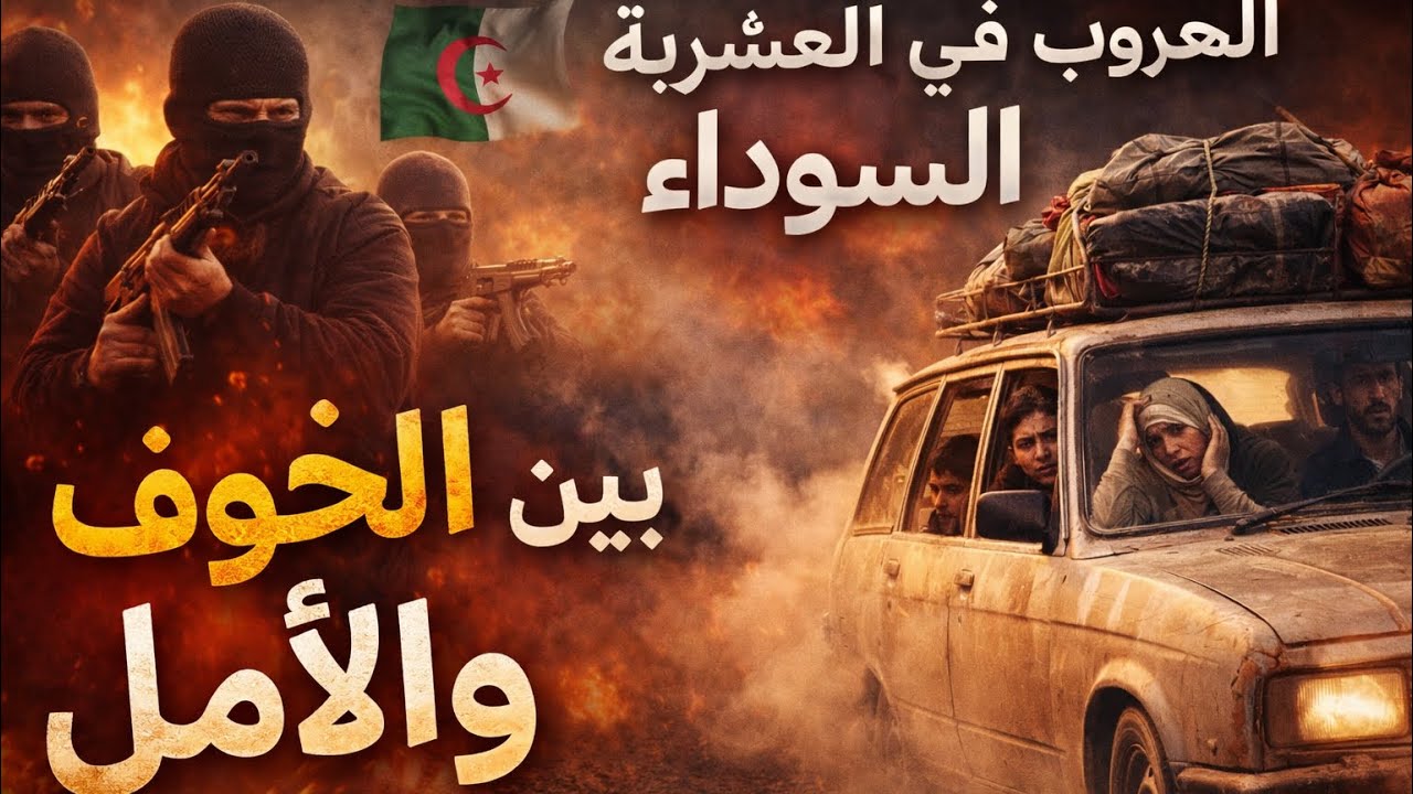 الهروب في زمن العشرية السوداء | قصة عائلة جزائرية بين الخوف والأمل😭🇩🇿