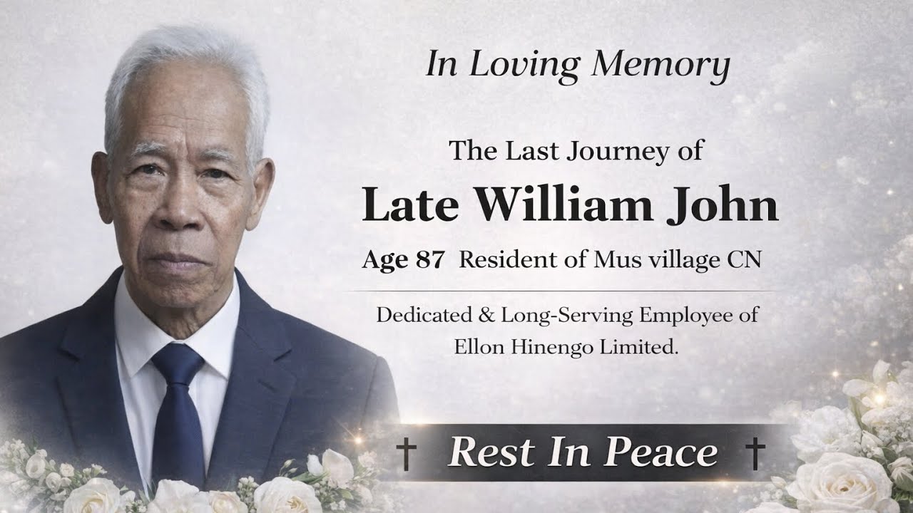 The Last Journey of Pa Late William John (RIP)#youtube 