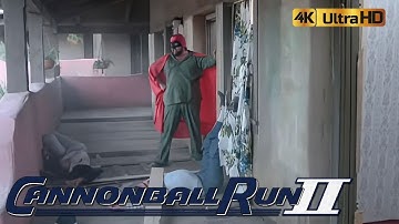 Cannonball Run II (1984)  All The Cannonballers Race Into The Pinto Ranch To Save The Sheik 4K
