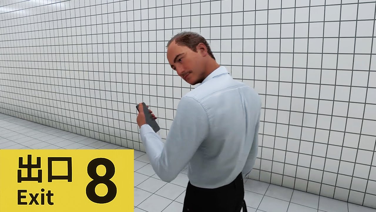 話題の「異変に気付かないと無限ループする地下通路」から脱出するゲーム【８番出口】全異変回収