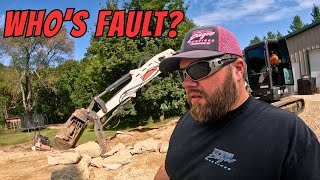 Mini Excavator BROKE DOWN in the Middle of the Job!