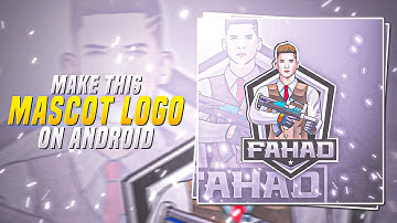 How To Make Pubg/Bgmi Mascot Logo On Android | Gaming Mascot Logo Tutorial 2023 | Farhan Black