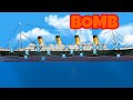ANTI MATTER BOMB RIPS TITANIC IN HALF!   Floating Sandbox Simulator Gameplay