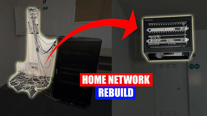 Cleaning up my home network with a wall mount rack