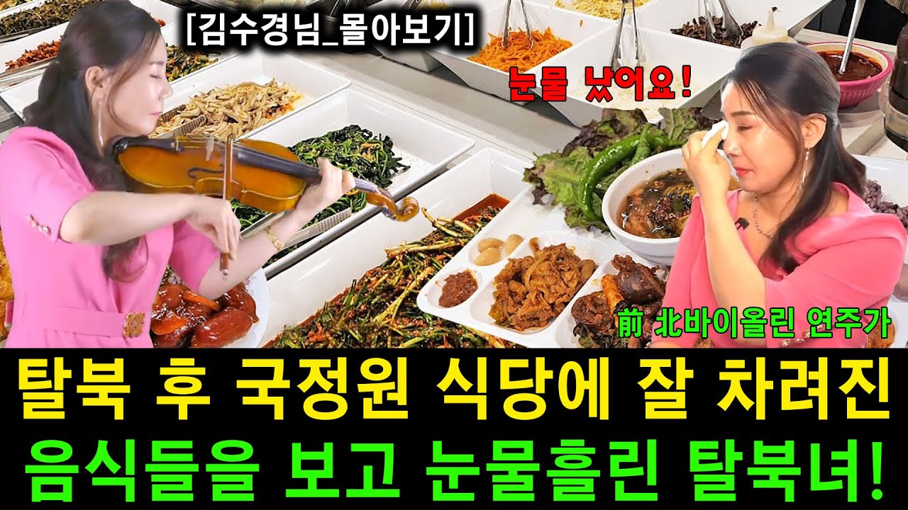 [#몰아보기] 탈북 후 국정원 식당에 잘 차려진 음식을 보고 눈물흘린 탈북녀!