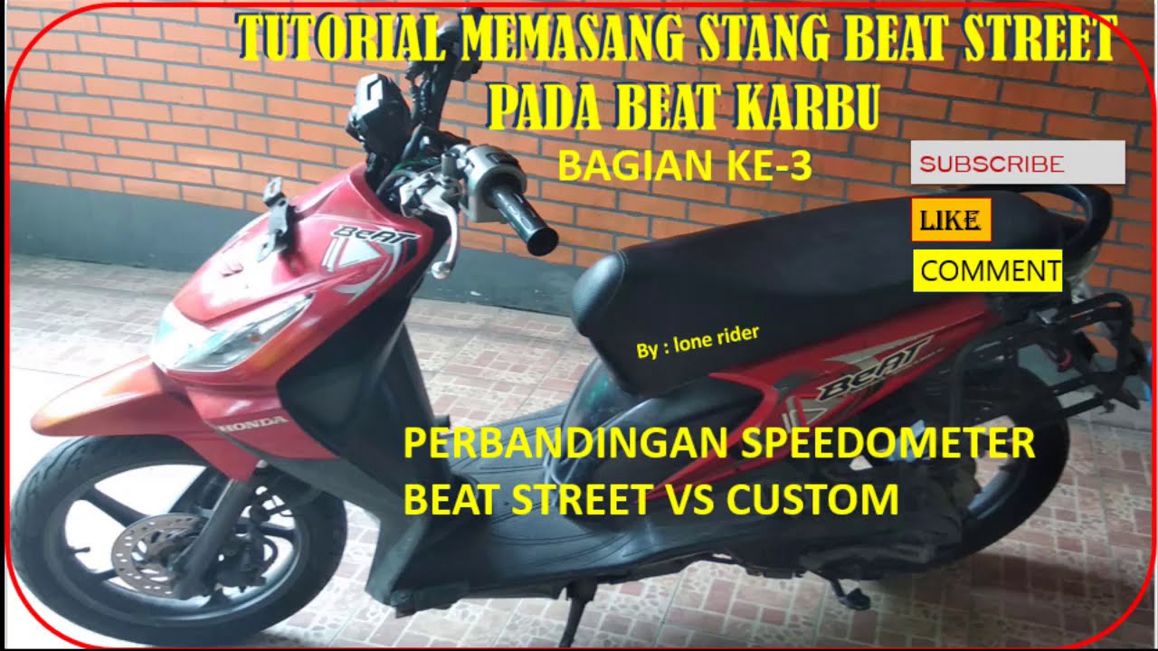 Tutorial Pemasangan Stang Honda Beat Street Pada Honda Beat Karburator Bagian Ke 3 YouTube