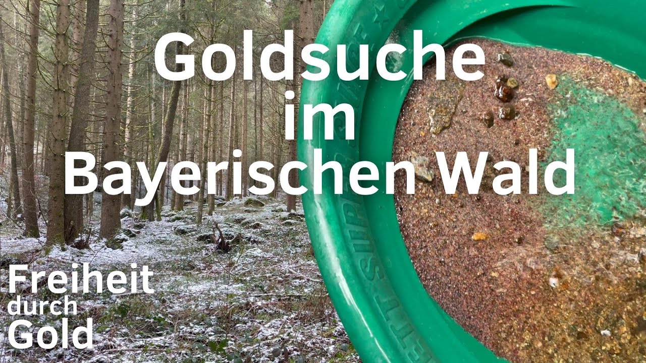 Goldsuche im bayerischen Wald - YouTube